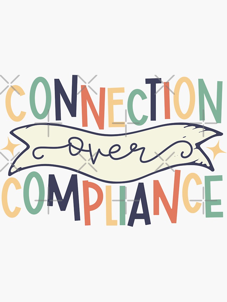 Thumbnail 3 of 3, Sticker, connection over compliance designed and sold by hautehub.