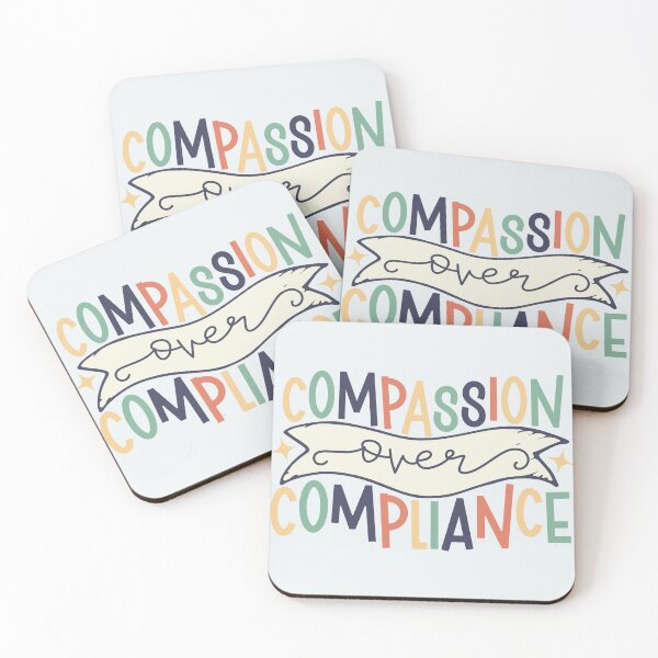 Item preview, compassion over compliance  designed and sold by hautehub.