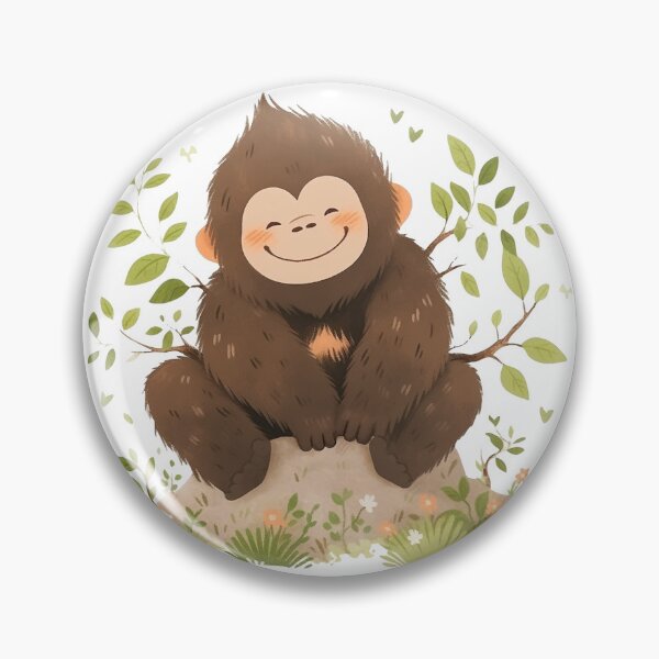 Artikelvorschau, Cute Smiling Gorilla entworfen und verkauft von whimsizoo.