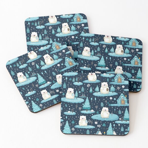 Item preview, Snow bear polar pattern designed and sold by Jdee23.