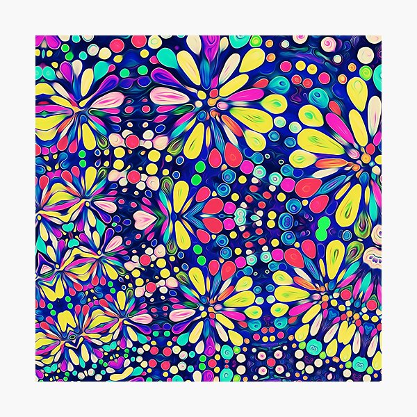 The flowers of the starry night sky Photographic Print