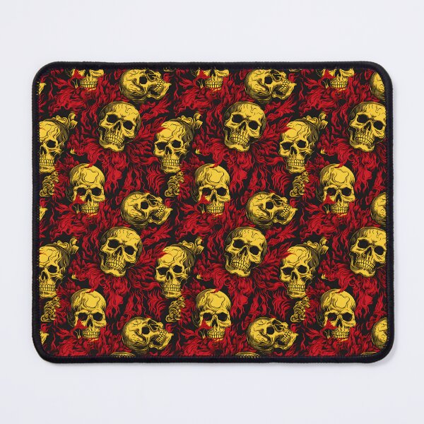 Item preview, Red and Yellow Skulls Composite Overlay Pattern #1 designed and sold by ARTficiallyAnon.