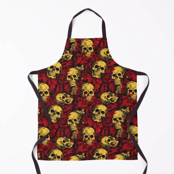 Item preview, Red and Yellow Skulls Composite Overlay Pattern #1 designed and sold by ARTficiallyAnon.