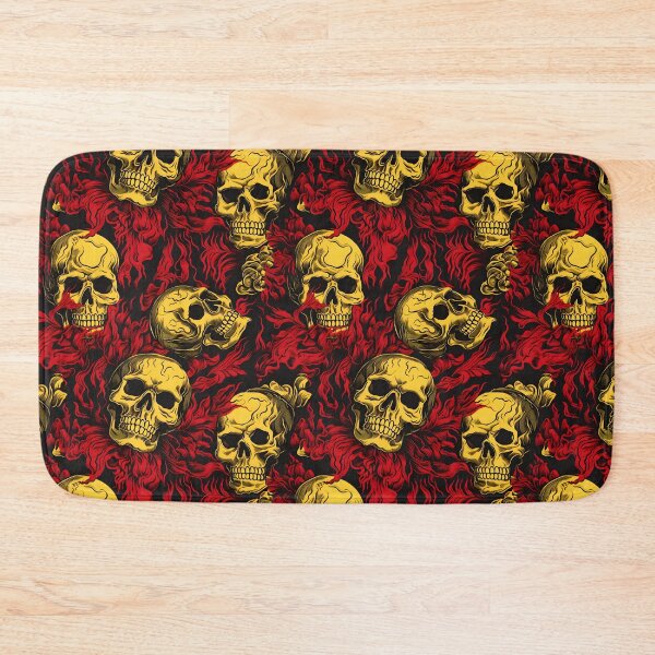 Item preview, Red and Yellow Skulls Composite Overlay Pattern #1 designed and sold by ARTficiallyAnon.