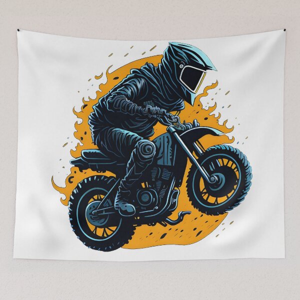 Item preview, Motocross rider designed and sold by BearsAndSkulls.