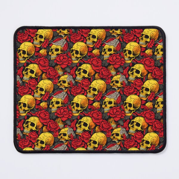 Item preview, Red and Yellow Skulls Composite Overlay Pattern #2 designed and sold by ARTficiallyAnon.