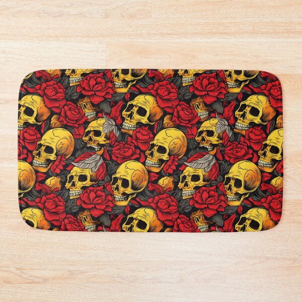 Item preview, Red and Yellow Skulls Composite Overlay Pattern #2 designed and sold by ARTficiallyAnon.