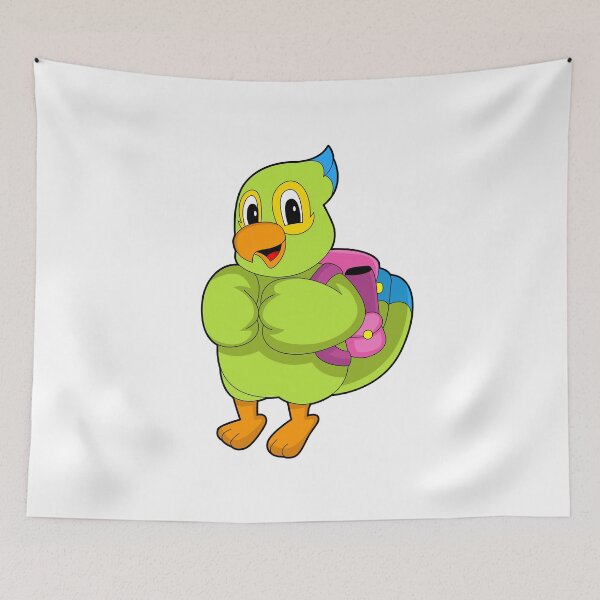 Item preview, Parrot Pupil Backpack School designed and sold by Snabdesign84.