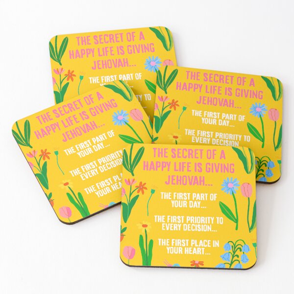 Item preview, The Secret of a Happy Life Is Giving Jehovah... designed and sold by Paper Bee Gift Shop.