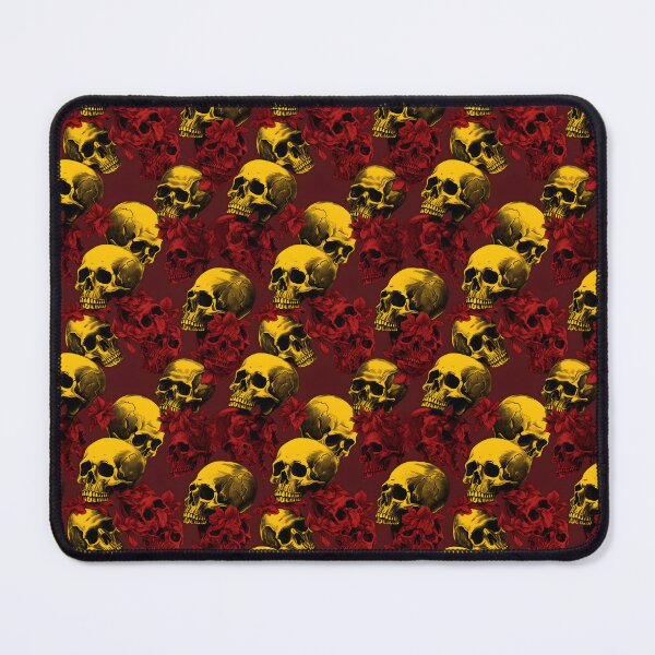 Item preview, Red and Yellow Skulls Composite Overlay Pattern #3 designed and sold by ARTficiallyAnon.