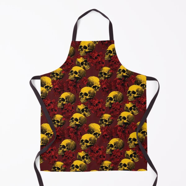 Item preview, Red and Yellow Skulls Composite Overlay Pattern #3 designed and sold by ARTficiallyAnon.