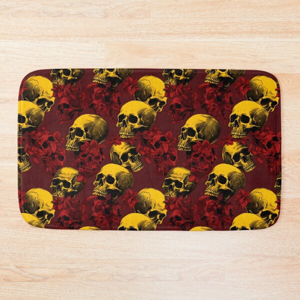 Item preview, Red and Yellow Skulls Composite Overlay Pattern #3 designed and sold by ARTficiallyAnon.