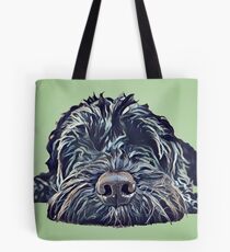 Cockapoo Pop Art - Green Tote Bag
