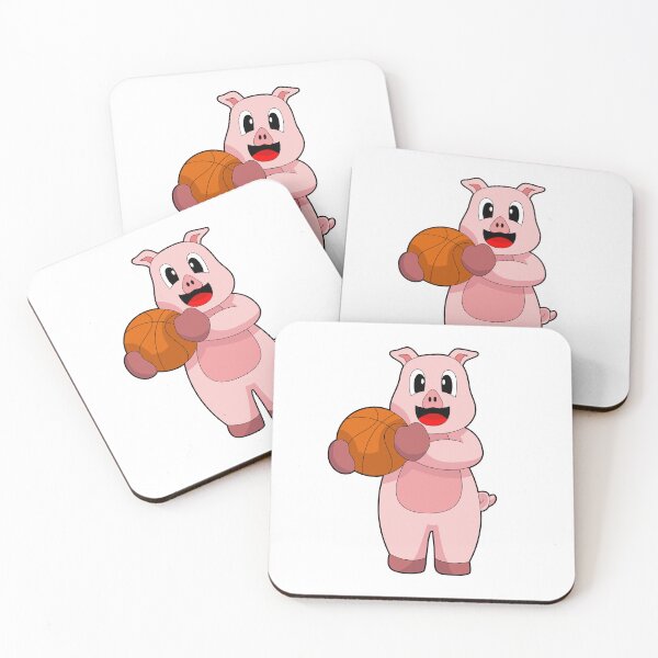 Item preview, Pig Basketball player Basketball designed and sold by Snabdesign84.