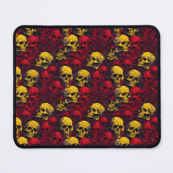 Item preview, Red and Yellow Skulls Composite Overlay Pattern #4 designed and sold by ARTficiallyAnon.