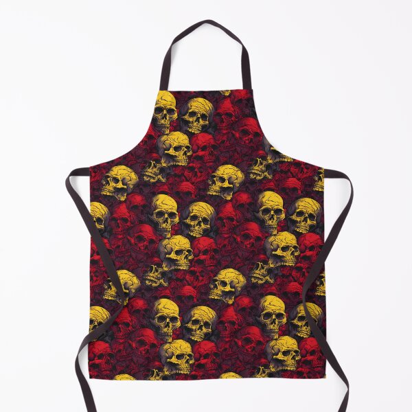 Item preview, Red and Yellow Skulls Composite Overlay Pattern #4 designed and sold by ARTficiallyAnon.