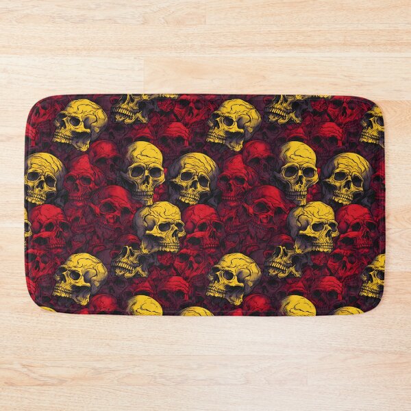Item preview, Red and Yellow Skulls Composite Overlay Pattern #4 designed and sold by ARTficiallyAnon.