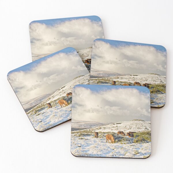 Item preview, Ponis de Dartmoor en la nieve en Sherberton Common designed and sold by Phil Hemsley.