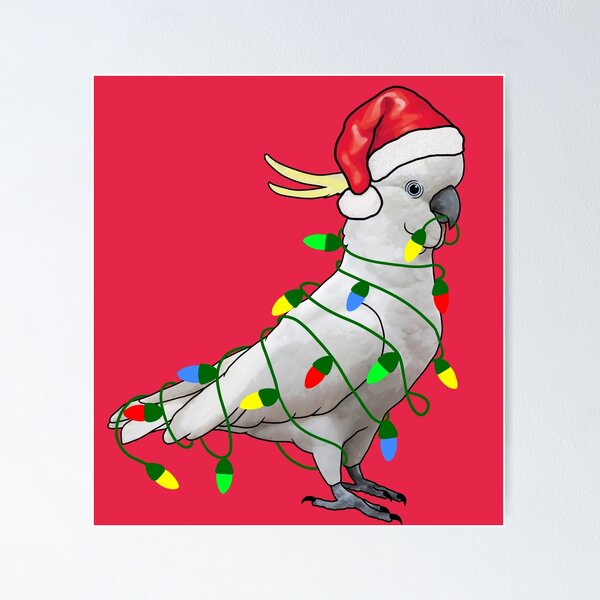 Item preview, Extra Festive Cockatoo designed and sold by Meowmaddie.