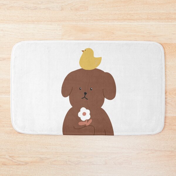 Item preview, Cute Brown Dog with Bird designed and sold by sleepycharis.