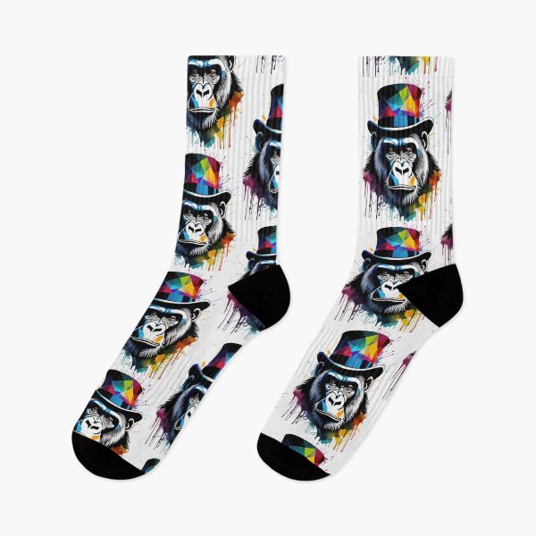 Item preview, Dapper Gorilla Multi Coloured Abstract designed and sold by Darren Wilkes.