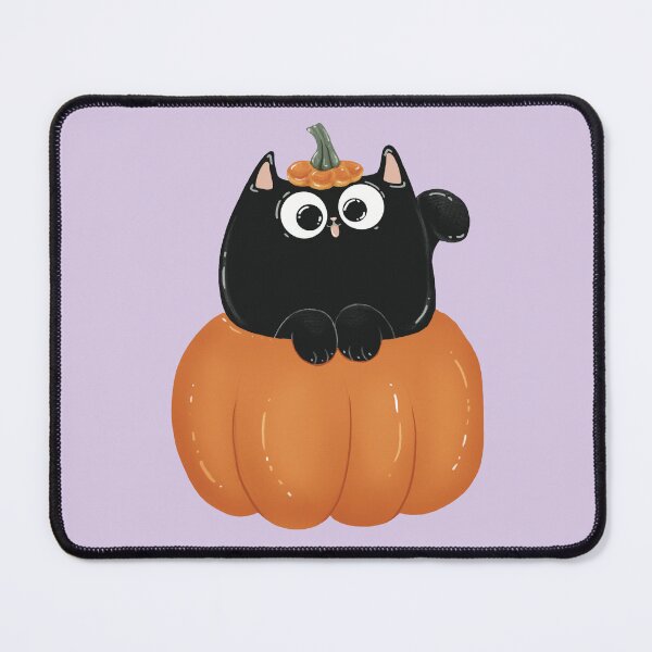 Item preview, Black Cat In A Pumpkin Print designed and sold by Julia Sol.
