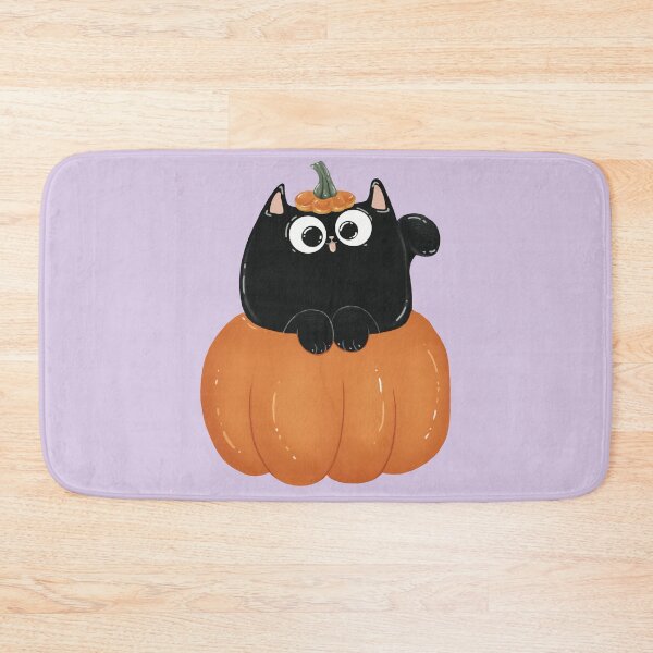 Item preview, Black Cat In A Pumpkin Print designed and sold by Julia Sol.