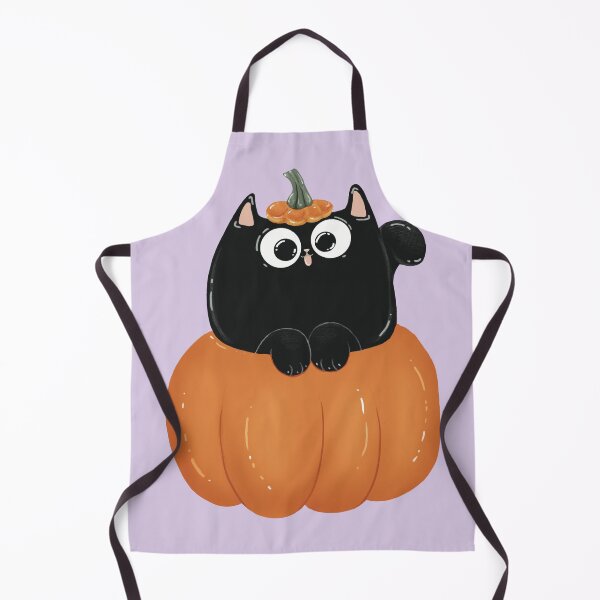 Item preview, Black Cat In A Pumpkin Print designed and sold by Julia Sol.
