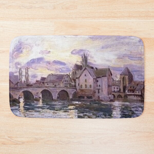 Item preview, The Bridge at Moret at Sunset by Alfred Sisley designed and sold by tomorrowsart.