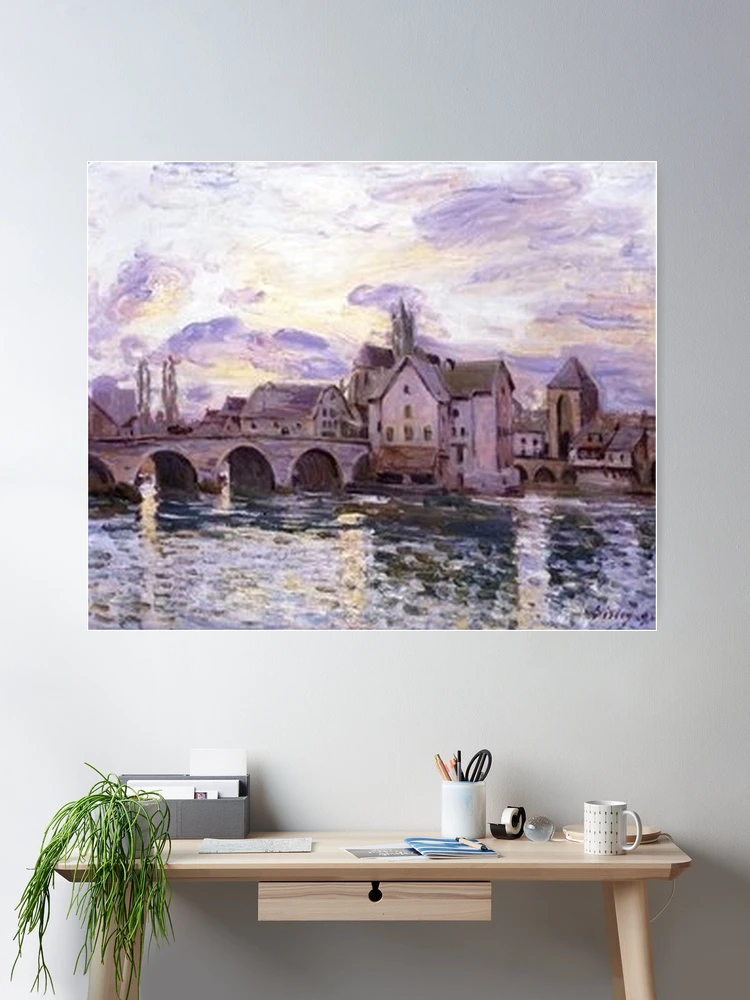 The Bridge at Moret at Sunset by Alfred Sisley
