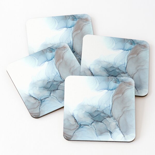 Artikelvorschau, Silver Lagoon Alcohol Ink Art entworfen und verkauft von ApricotBlossom.