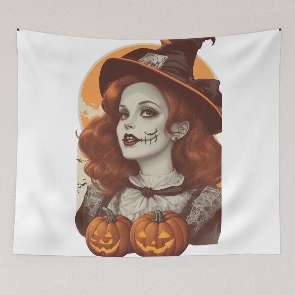 Item preview, Vintage Halloween witches designed and sold by maipusiri.