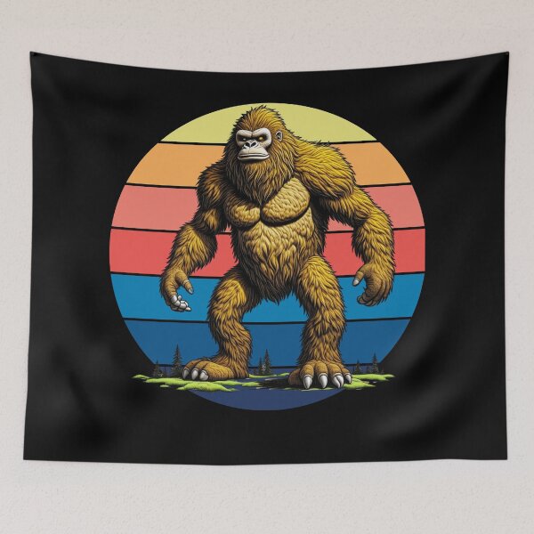 Item preview, Bigfoot retro Sunset designed and sold by All Year Round.
