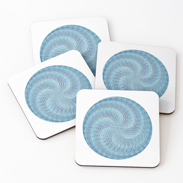 Item preview, CardioidSpiral-6 [6-1111-Blues-WB] designed and sold by LottMultimedia.