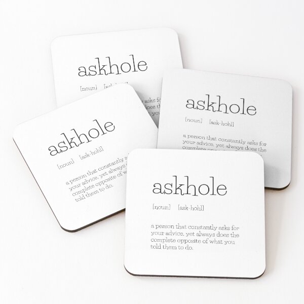 Item preview, askhole - Funny quote designed and sold by Aussygypsy09.