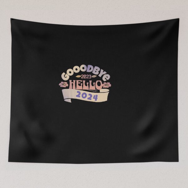 Item preview,  Goodbye 2023 Hello 2024 New Year's Eve designed and sold by GalaxyGraffiti.
