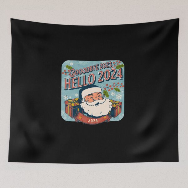 Item preview,  Goodbye 2023 Hello 2024 New Year's Eve designed and sold by GalaxyGraffiti.