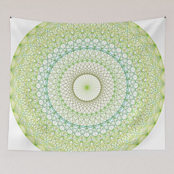 Item preview, CardioidSpiral-3 [3-1121-Greens-WB] designed and sold by LottMultimedia.