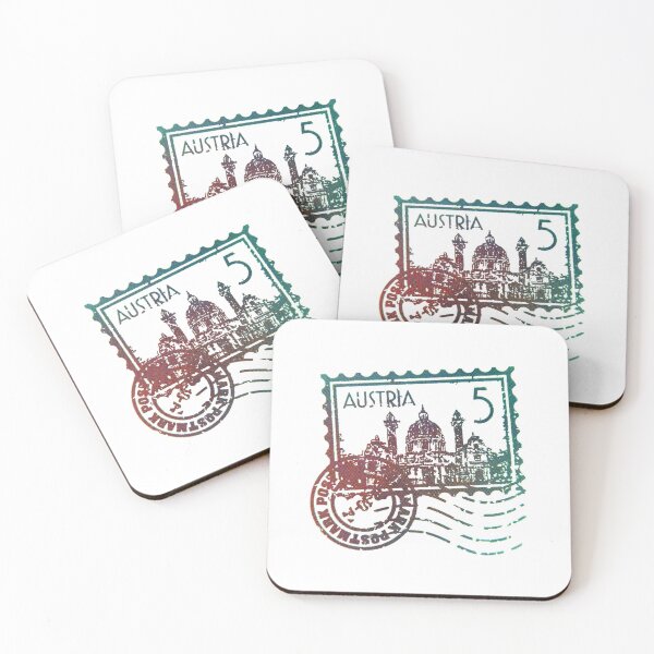 Item preview, Austria Stamp designed and sold by bubbliciousart.