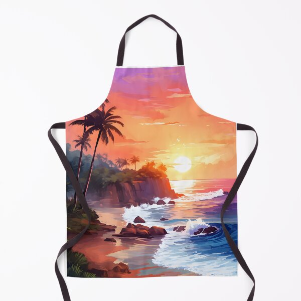 Item preview, Dusk Delight: Watercolor Seaside Sunset designed and sold by Shirtastically.