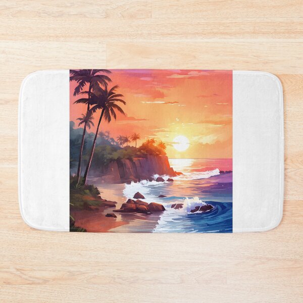 Item preview, Dusk Delight: Watercolor Seaside Sunset designed and sold by Shirtastically.