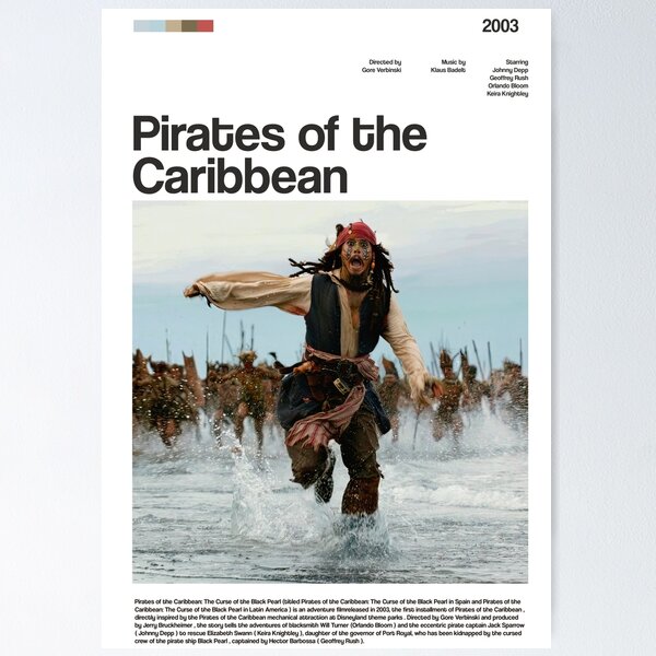 Item preview, Pirates of the Caribbean  movie poster designed and sold by paulrommer.