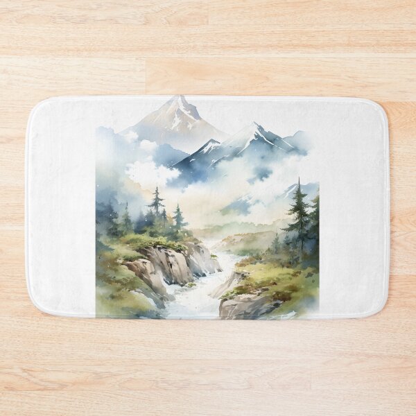 Item preview, Majestic Peaks: Mountain Watercolor designed and sold by Shirtastically.