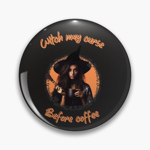 Artikelvorschau, Orangefarbene Hexe kann vor dem Kaffee eine Halloween-Hexe verfluchen entworfen und verkauft von SeeingBeyond.