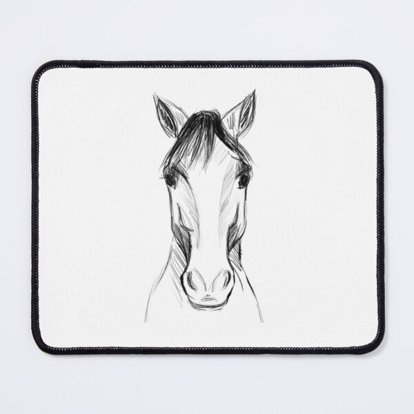 Item preview, Horse Head Sketch Illustration Drawing designed and sold by Enchantedbox.