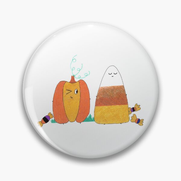 Item preview, Kawaii Pumpkin with Candy corn designed and sold by GreatGrayStudio.