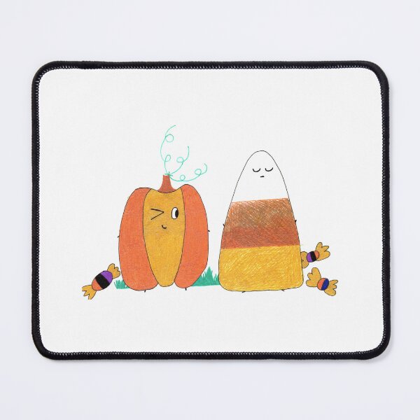 Item preview, Kawaii Pumpkin with Candy corn designed and sold by GreatGrayStudio.