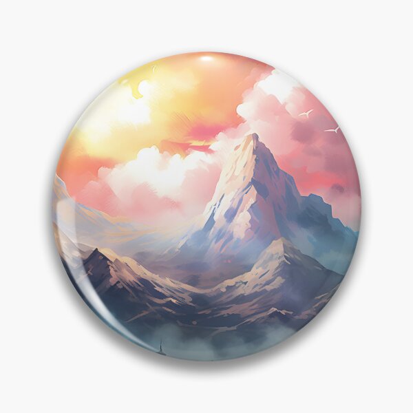 Item preview, Peak Panorama: Watercolor Mountain Landscape designed and sold by Shirtastically.