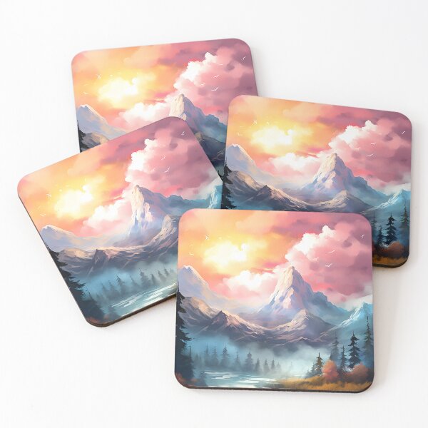 Item preview, Peak Panorama: Watercolor Mountain Landscape designed and sold by Shirtastically.