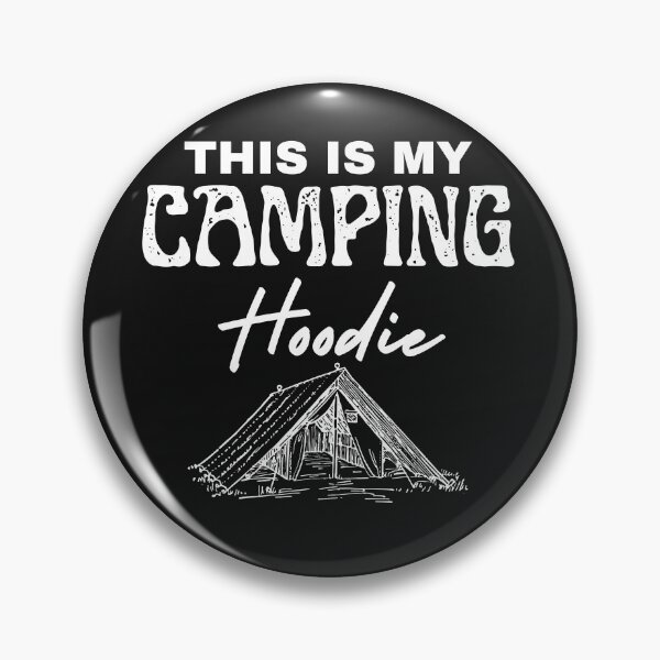 Item preview, This Is My Camping HOODIE with tent illustration on bottom designed and sold by MotivaChic.
